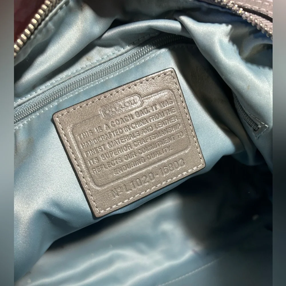 Coach Kristin Spectator 16803 Croc & Python Embossed Leather Hobo - Rehab - Picture 11 of 11